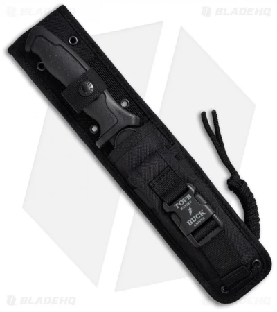 Buck Knives TOPS Knives / Buck Large Nighthawk Fixed Blade Knife (6.5" Plain) 0650BKSTP-B - Image 2