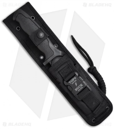 Buck Knives TOPS Knives / Buck Short Nighthawk Fixed Blade Knife (4.9" Plain) - Image 2