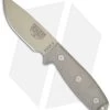 ESEE Knives ESEE-3P-MB-DT Knife W/ MOLLE Back (3.88" Tan Plain)