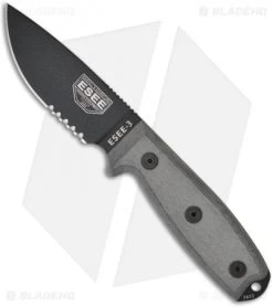 ESEE Knives ESEE-3SM Modified Knife Coyote Sheath (3.88" Black Serr)