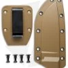 ESEE Knives ESEE-4 Molded Sheath + Clip Plate (Coyote Brown)