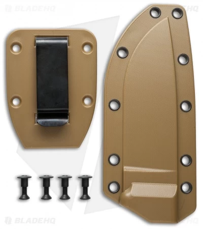 ESEE Knives ESEE-4 Molded Sheath + Clip Plate (Coyote Brown)