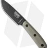 ESEE Knives ESEE-4HM Fixed Blade Knife Tan Micarta (4.38" Black)