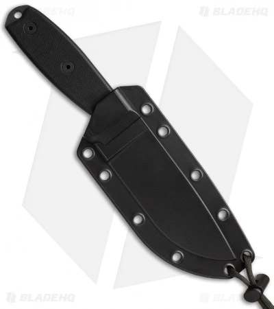 ESEE Knives ESEE-4S-TG-B Knife Black G-10 (4.5" Gray Serr) - Image 2