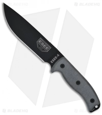 ESEE Knives ESEE-6P-OD Knife W/ OD Green Sheath (6.5" Plain)