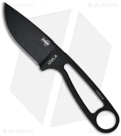 ESEE Knives Izula Black Survival Concealed Carry Neck Knife W/ Sheath