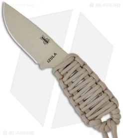ESEE Knives Izula Desert Tan Survival Concealed Carry Knife Cord Wrapped Handle