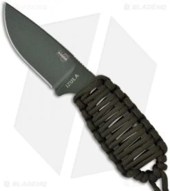 ESEE Knives Izula OD Green Survival Concealed Carry Knife Cord Wrapped Handle