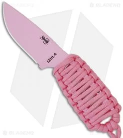 ESEE Knives Izula Pink Survival Concealed Carry Knife Cord Wrapped Handle