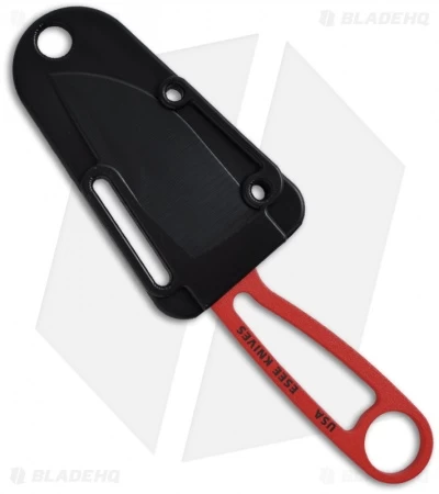 ESEE Izula Knife Fire Ant Red Survival Neck Knife W/ Kit - Image 2
