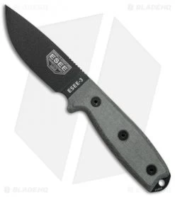 ESEE Knives ESEE-3PM-B Modified Knife Black Sheath (3.88" Black)