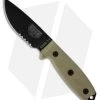 ESEE Knives ESEE-3MIL-S-B Knife Black Sheath & MOLLE Back (3.88" Black Serr)