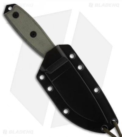 ESEE Knives ESEE-3S-MB-B Knife Black Sheath & MOLLE Back (3.88" Black Serr) - Image 2