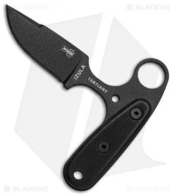 ESEE Knives Izula Tertiary Push Dagger Fixed Blade Knife Black G-10 (2.6" Black)