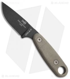 ESEE Knives Izula-II Tactical Gray Neck Knife + Sheath
