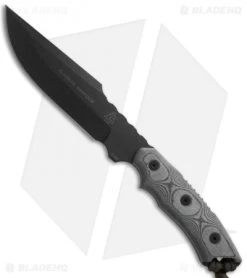 TOPS Knives Alaskan Harpoon Fixed Blade Knife Micarta (6.75 Black) AH906