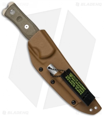 TOPS Knives BOB Brothers Of Bushcraft Fieldcraft Knife Micarta (4.625" Tan) - Image 2