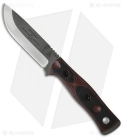 TOPS Knives BOB Fieldcraft Knife Black/Red G-10 (4.625" Gray)