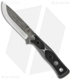 TOPS Knives BOB Fieldcraft Knife Black/White G-10 (4.625" Gray)