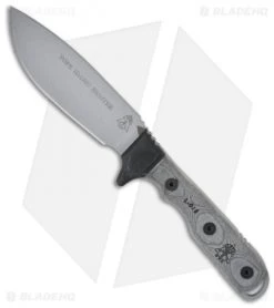 TOPS Knives Idaho Hunter Fixed Blade Knife (4.75" Gray Plain) TIH-01