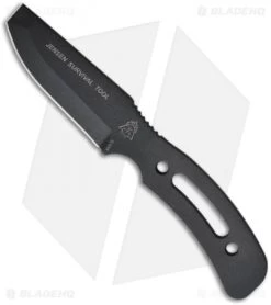 TOPS Knives Jensen Survival Tool Fixed Blade Knife (3.5" Black) JST-01