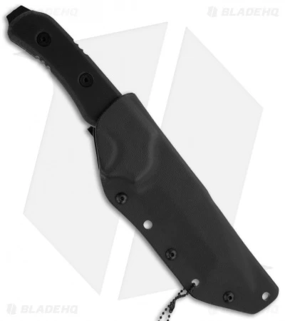 TOPS Knives Sky Marshall Tanto Knife Fixed Blade (4.38" Black Serr) SKY-01 - Image 2