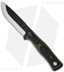 TOPS Knives BOB Brothers Of Bushcraft Fieldcraft Knife Black/Green G-10 (4.625")