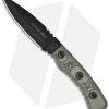 TOPS Knives Little Bro Knife Fixed Blade (3" Black Plain) LBRO-01