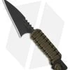TOPS Knives Mini Hoffman Harpoon Knife Fixed Blade (2.5" Black Plain)