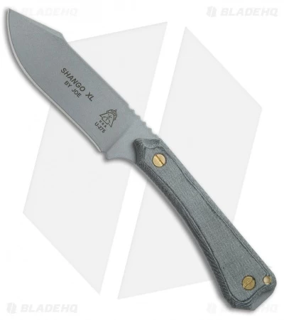 TOPS Knives Shango XL Fixed Blade Knife (4.25" Gray)