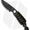TOPS Knives Tibo Neck Knife Black/OD Green Paracord (2.75" Black) TIBO-01