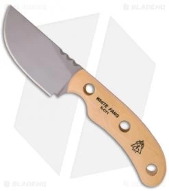 TOPS Knives White Fang Fixed Blade Knife (3.25" Bead Plain) WHTF-01