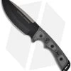 TOPS Knives Outpost Command Fixed Blade Knife W/ Micarta (Black PLN) OC01