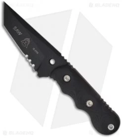 TOPS Knives Special Assault Weapon Fixed Blade Knife (3.5" Serr) SAW-02