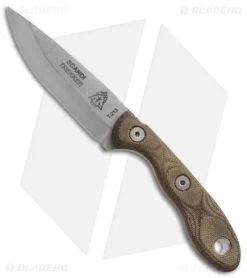 TOPS Knives Scandi Trekker Fixed Blade Knife (3.5" Stonewash)