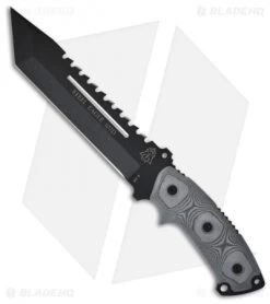 TOPS Knives Steel Eagle 107D Knife (7" Black Plain)