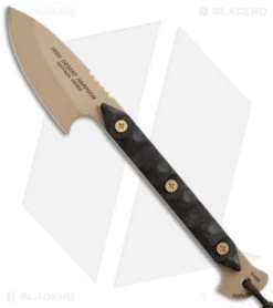 TOPS Knives High Desert Harpoon XL Knife Fixed Blade (3.5" Tan Plain) HDH-01